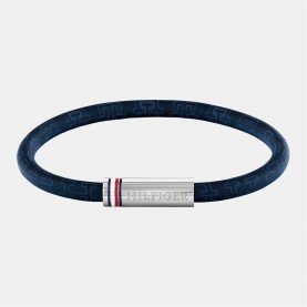 бижутерия,tommy,hilfiger,tommy,hilfiger,men’s,cord,leather,bracelet,blue