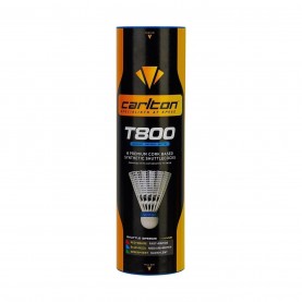Carlton T800 Shuttlecocks 6 Pack - White бадминтон,carlton,t800,shuttlecocks,6,pack,white