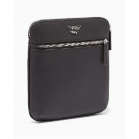 чанта,за,през,рамо,всички,чанти,аксесоари,на,разпродажба,emporio,armani,regenerated,saffiano,leather,flat,shoulder,bag,ebony,ub104