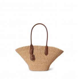 Дамска чанта Polo Ralph Lauren Womens Straw Bag - NATURAL/CUOIO дамска,чанта,всички,чанти,аксесоари,на,разпродажба,polo,ralph,lauren,women,s,straw,bag,natural,cuoio