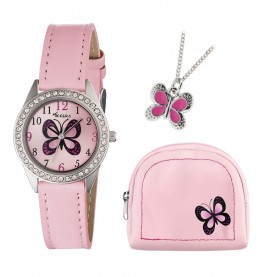 часовници,аксесоари,на,разпродажба,tikkers,butterfly,dl,ch99,pink