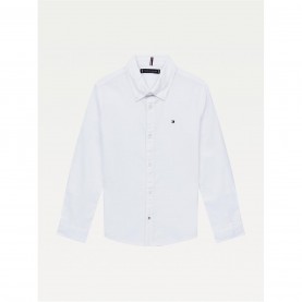 риза,с,дълъг,ръкав,детски,3/4,панталони,tommy,hilfiger,boy's,oxford,long,sleeve,shirt,white,ybr