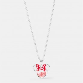 minnie,mouse,mini,pendant,necklace,silver