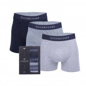 Боксерки Duck and Cover 3 Pack of Sagnet Boxers - Navy Grey боксерки,мъжко,лятно,бельо,аксесоари,на,разпродажба,duck,and,cover,3,pack,of,sagnet,boxers,navy,grey