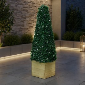 градина,/,на,открито,streetwize,artificial,topiary,solar,powered,obelisk,design,green