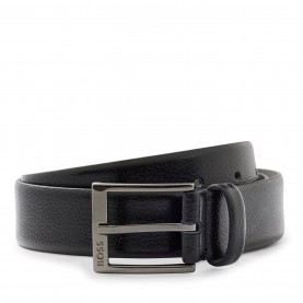 Колан Boss Men's Elloy Leather Belt - Black колан,колани,всички,коледни,подаръци,коледни,джунджурии,аксесоари,на,разпродажба,boss,men's,elloy,leather,belt,black