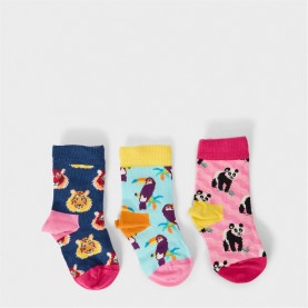 Happy Socks Tiger 3Pk Gift Bb99 - Light Pink чорапи,на,разпродажба,всички,чорапи,happy,socks,tiger,3pk,gift,bb99,light,pink