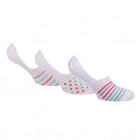 Чорапи Lee 3 Pack of Shoe Liner Socks - White чорапи,дамски,чорапи,lee,3,pack,of,shoe,liner,socks,white