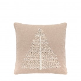 Gallery White Single Tree Cushion 450x450mm - Beige аксесоари,на,разпродажба,gallery,white,single,tree,cushion,450x450mm,beige