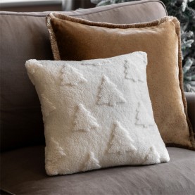 Gallery Luxe Christmas Tree Sherpa Cushion 430x430mm - Cream аксесоари,на,разпродажба,gallery,luxe,christmas,tree,sherpa,cushion,430x430mm,cream