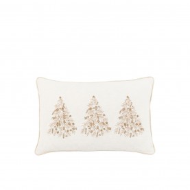 Gallery Luxe Embroidered Tree Trio Cushion 300x500mm - Beige gallery,luxe,embroidered,tree,trio,cushion,300x500mm,beige