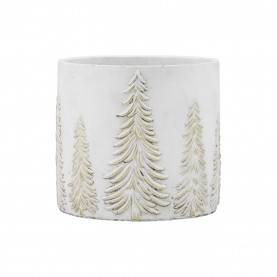 градина,/,на,открито,gallery,planter,white,&amp;,gold,185x185x170mm,white