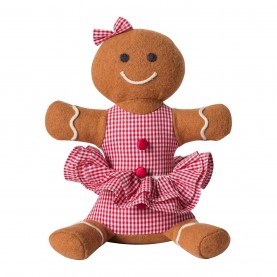 Gallery Gingerbread Doorstop Brown/Red - Orange gallery,gingerbread,doorstop,brown,red,orange