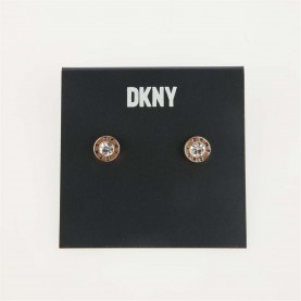 часовници,dkny,logo,stone,stud,earrings,gold