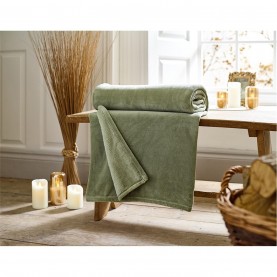 Deyongs Snuggle Throw - 140x180cm - Sage аксесоари,на,разпродажба,deyongs,snuggle,throw,140x180cm,sage