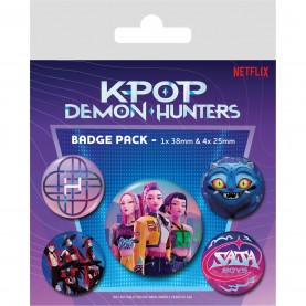 K Pop Demon Hunters Badge Pack Pin Collectible - Multi игри,и,технологии,k,pop,demon,hunters,badge,pack,pin,collectible,multi