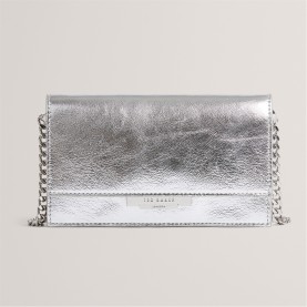 Чанта за през рамо Ted Baker Women's Lock Chain Shoulder Bag - SILVER-COL чанта,за,през,рамо,дамски,чанти,дамски,летни,чанти,и,портмонета,ted,baker,women's,lock,chain,shoulder,bag,silver,col