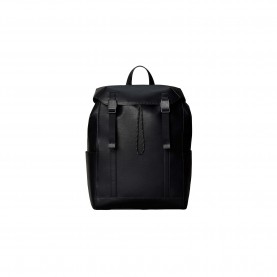 Calvin Klein Emblem Flap Backpack - Black calvin,klein,emblem,flap,backpack,black