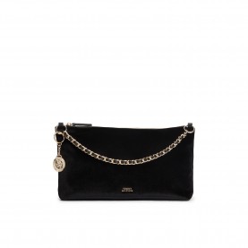 Дамско портмоне Tommy Hilfiger Womens Velvet Wallet on Chain - Black дамско,портмоне,tommy,hilfiger,women,s,velvet,wallet,on,chain,black