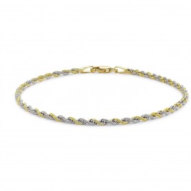 бижутерия,other,other,9ct,two,tone,40,hollow,rope,bracelet,7.5,2,colour,gold