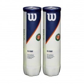 Wilson Roland Garros All Ct 4ball 2pk Tennis Ball Unisex Adults - Yellow отново,на,училище,аксесоари,за,тенис,на,корт,топки,за,тенис,на,корт,wilson,roland,garros,all,ct,4ball,2pk,tennis,ball,unisex,adults,yellow
