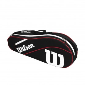 Чанта Wilson Advantage III Triple Racket Bag - Black/Red чанта,аксесоари,за,тенис,на,корт,чанти,за,тенис,на,корт,wilson,advantage,iii,triple,racket,bag,black,red