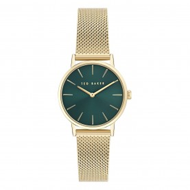 часовник,часовници,ted,baker,ted,baker,staciie,watch,gold,green