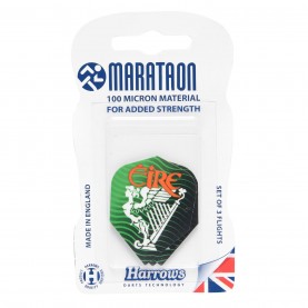 Harrows Darts Eire Flights - Green/White дартс,дартс,аксесоари,harrows,darts,eire,flights,green,white