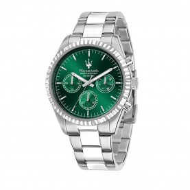 часовник,часовници,maserati,men's,competizione,analogue,quartz,watch,green,silver