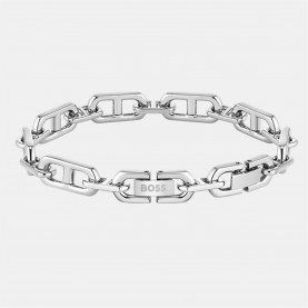 бижутерия,boss,gents,boss,kode,chain,stainless,steel,bracelet,silver