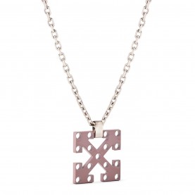 аксесоари,на,разпродажба,off,white,industrial,arrow,pendant,necklace,silver,beige