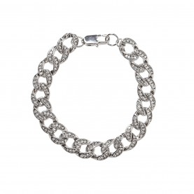 fabric,crystal,curb,chain,bracelet,rdium,crystl