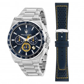 часовник,часовници,maserati,men's,analogue,quartz,watch,blue,silver