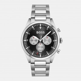 Часовник BOSS gents Pioneer Watch - Grey/Silver часовник,часовници,бижутерия,аксесоари,на,разпродажба,boss,gents,pioneer,watch,grey,silver