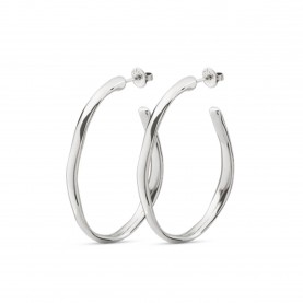 UNOde50 Sterling Silver Hoop Earings - Silver unode50,sterling,silver,hoop,earings,silver