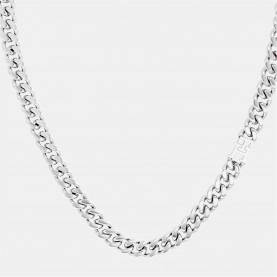 бижутерия,tommy,hilfiger,tommy,hilfiger,men’s,th85,stainless,steel,curb,chain,necklace,silver