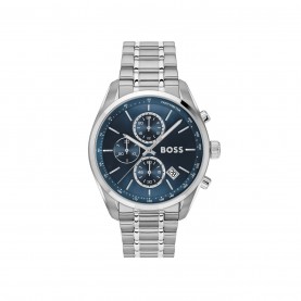 часовник,бижутерия,часовници,boss,men's,grand,prix,stainless,steel,watch,blue,steel