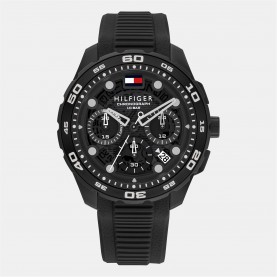 Часовник Tommy Hilfiger Tommy Hilfiger Mens Silicone Watch - Black часовник,часовници,tommy,hilfiger,tommy,hilfiger,mens,silicone,watch,black
