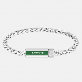 аксесоари,на,разпродажба,lacoste,lacoste,mens,spelt,stainless,steel,bracelet,silver