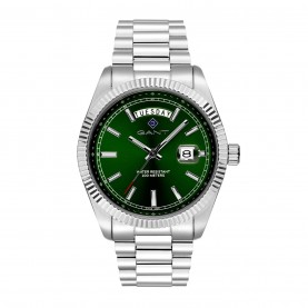 Часовник Gant Men's Fairfax Wide Analogue Quartz Watch - Green/Silver часовник,бижутерия,часовници,gant,men's,fairfax,wide,analogue,quartz,watch,green,silver