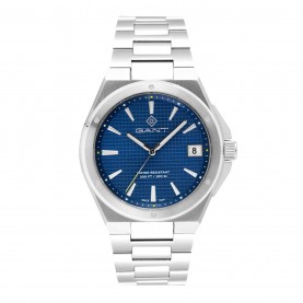 часовник,бижутерия,часовници,gant,men's,marshfield,analogue,quartz,watch,blue,silver