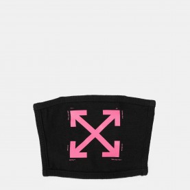 Off White Mens Diagonal Stripe Adjustable Face Mask - Black/Fuchsia всички,шапки,off,white,men,s,diagonal,stripe,adjustable,face,mask,black,fuchsia