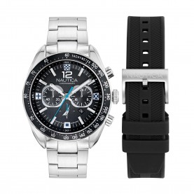 Часовник Nautica Kedge Watch Sn72 - Black/Silver часовник,часовници,nautica,kedge,watch,sn72,black,silver