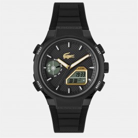 мъжки,часовник,часовници,lacoste,watches,mens,lc33,silicone,strap,watch,black