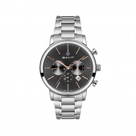 часовник,бижутерия,часовници,gant,men's,cleveland,analogue,quartz,watch,silver,black