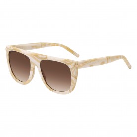 Boss Womens Sq Flat Top Round Sunglasses - Pearled Beige boss,women,s,sq,flat,top,round,sunglasses,pearled,beige