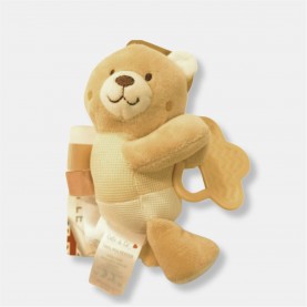 Cute and Co Cute & Co Baby Bear Soft Toy with Large Teether - Taupe игри,и,технологии,всички,игри,и,играчки,cute,and,co,cute,&,co,baby,bear,soft,toy,with,large,teether,taupe