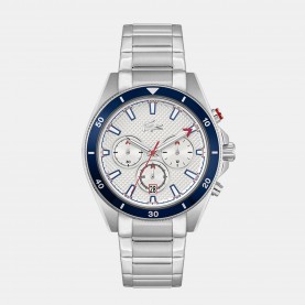 Lacoste Mens Mainsail Watch - White/Steel lacoste,mens,mainsail,watch,white,steel