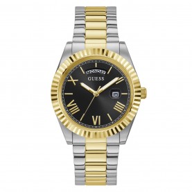 часовник,часовници,guess,connoisseur,watch,black,metallics