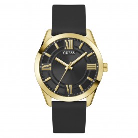 часовник,бижутерия,часовници,аксесоари,на,разпродажба,guess,men's,elliot,analogue,quartz,watch,black,gold